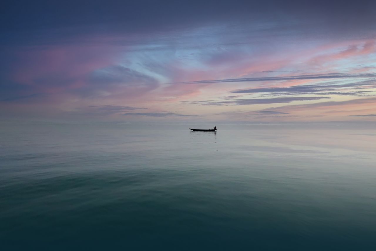Stacked rocks on water